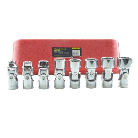 K-TOOL INTERNATIONAL 3/8" Drive Socket Set, SAE, 8 pcs KTI22700